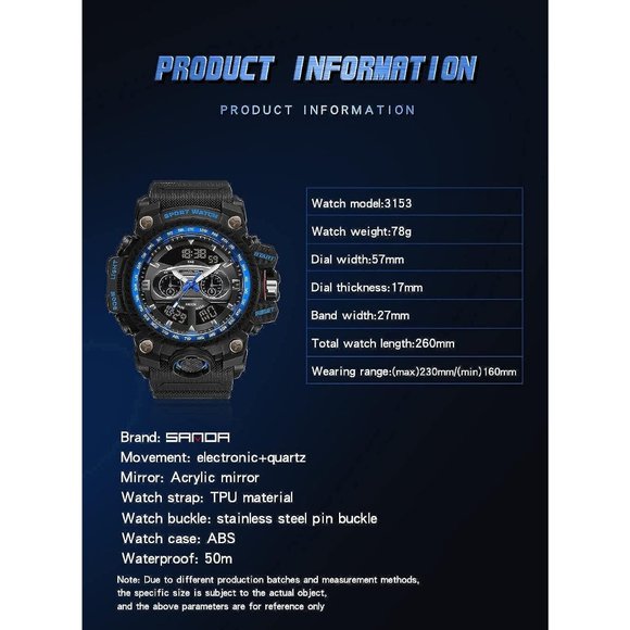 KXAITO Men's Waterproof Military Racing car Dashboard Design Watch - Picture 5 of 6